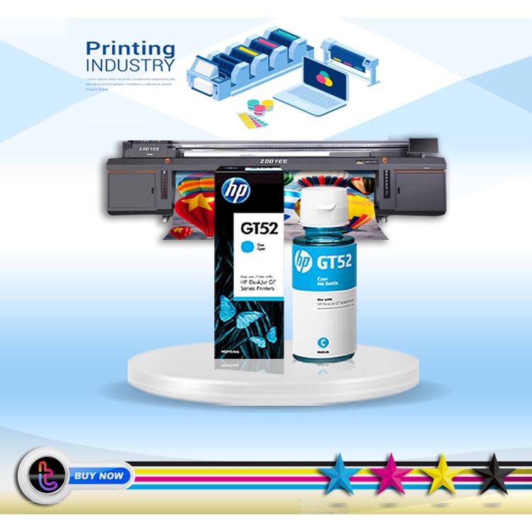 Tinta printer HP GT-51 GT-52 CYAN ink 115 310 315 410