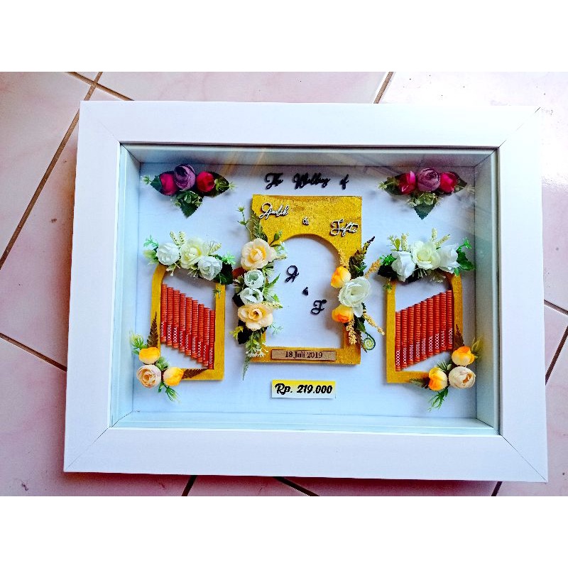 pigura putih polos 30*40 singgel