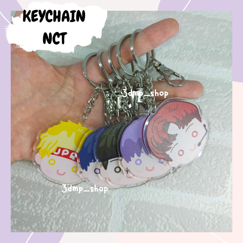 Gantungan kunci ganci keychain nct 127 nct127 jungwoo yuta taeil mark doyoung