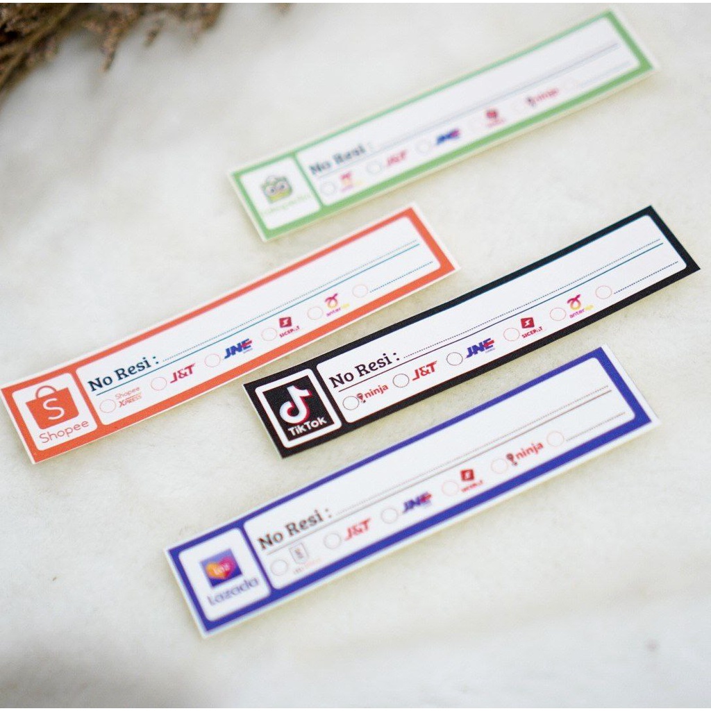 

stiker resi pengiriman shopee / sticker resi