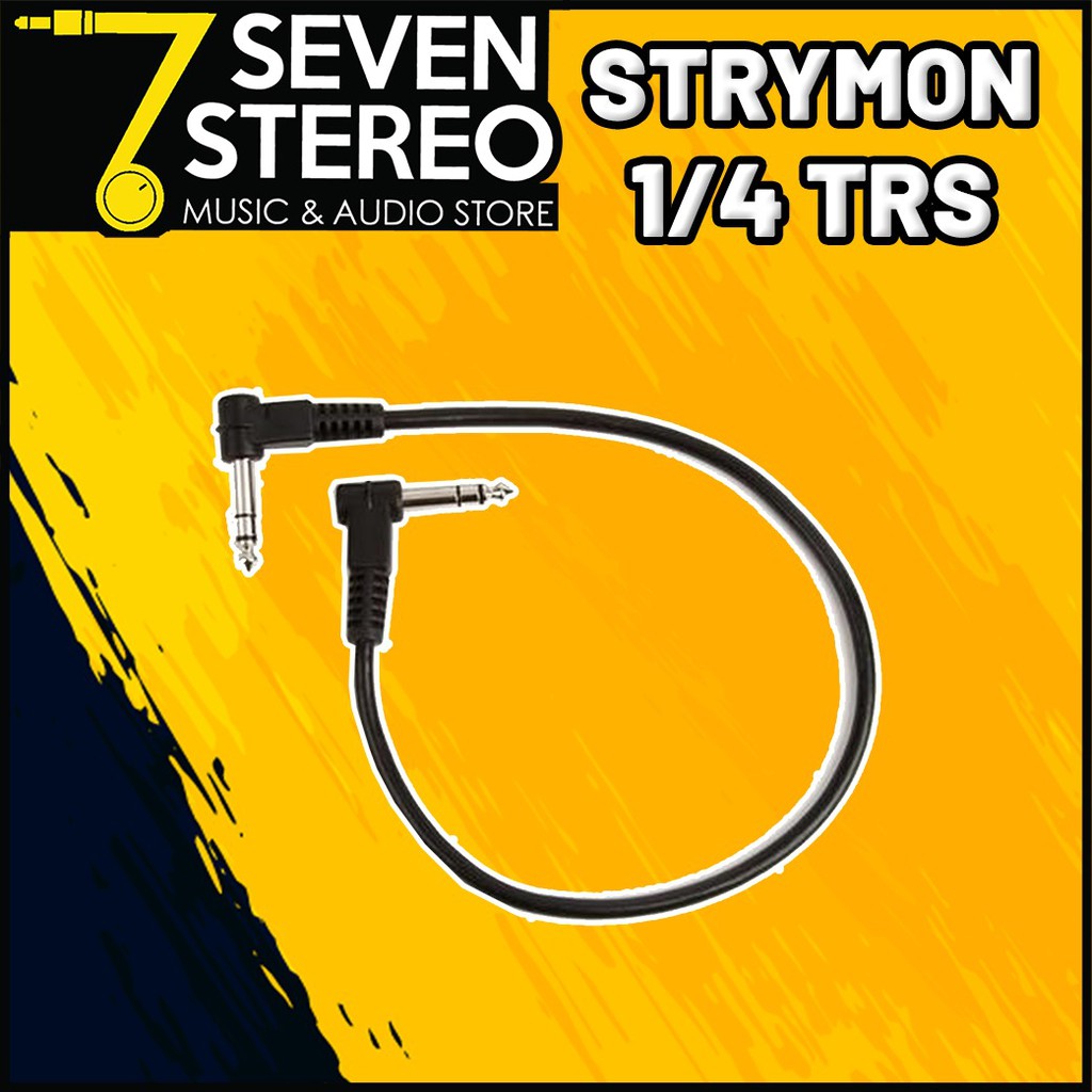 Strymon TRS Stereo Male Right-Angle to TRS Stereo Male Right Angle Cable 1.5 inch