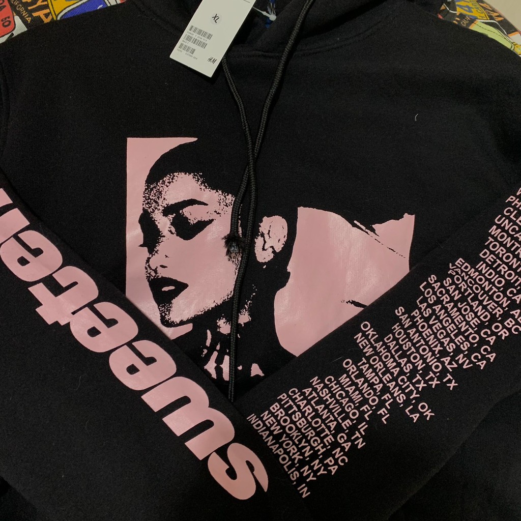 H&amp;M Hoodie Ariana Grande / Hoodie HnM Original Jaket Sweatshirt Pria Wanita