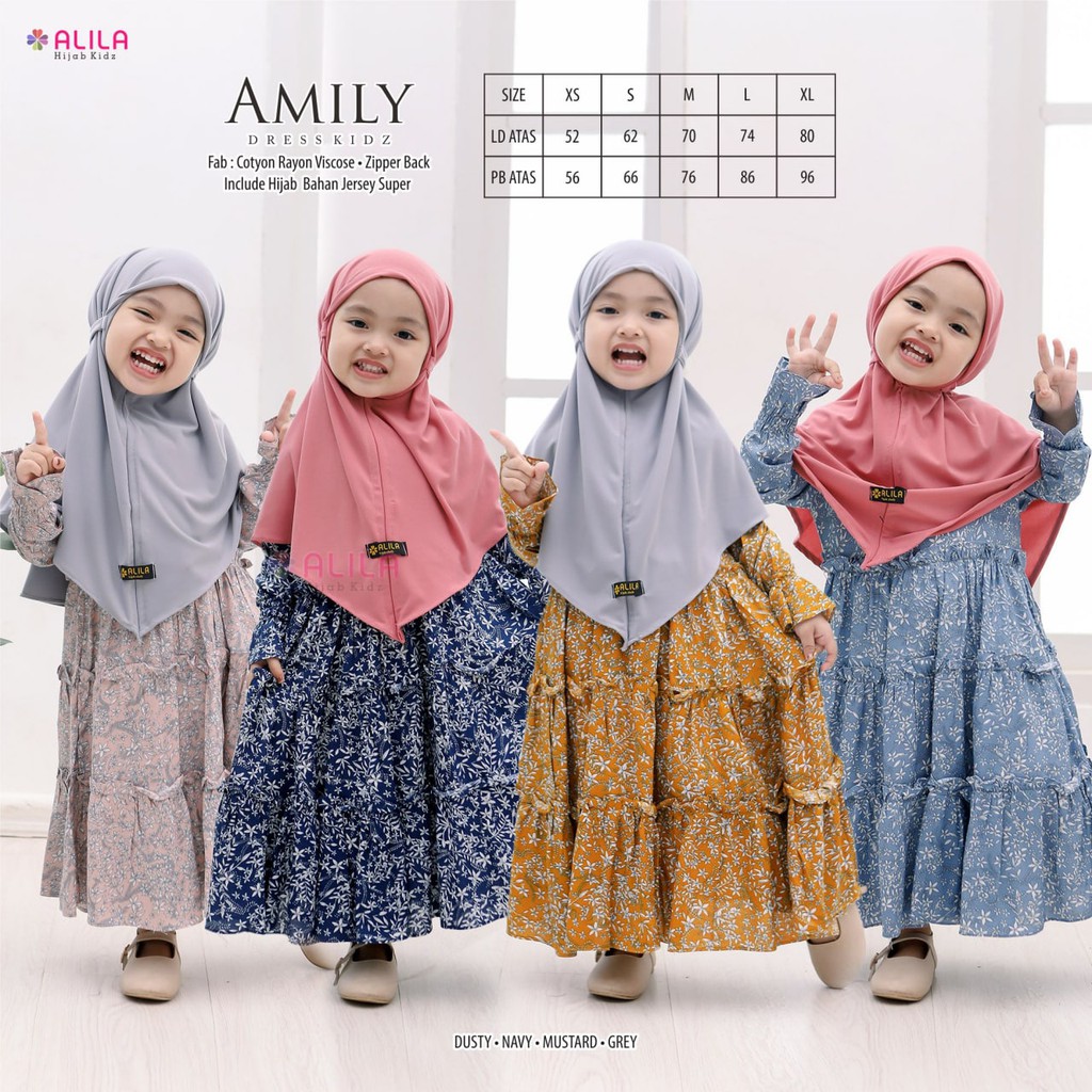 Gamis Anak Amily Dress ORi Alila