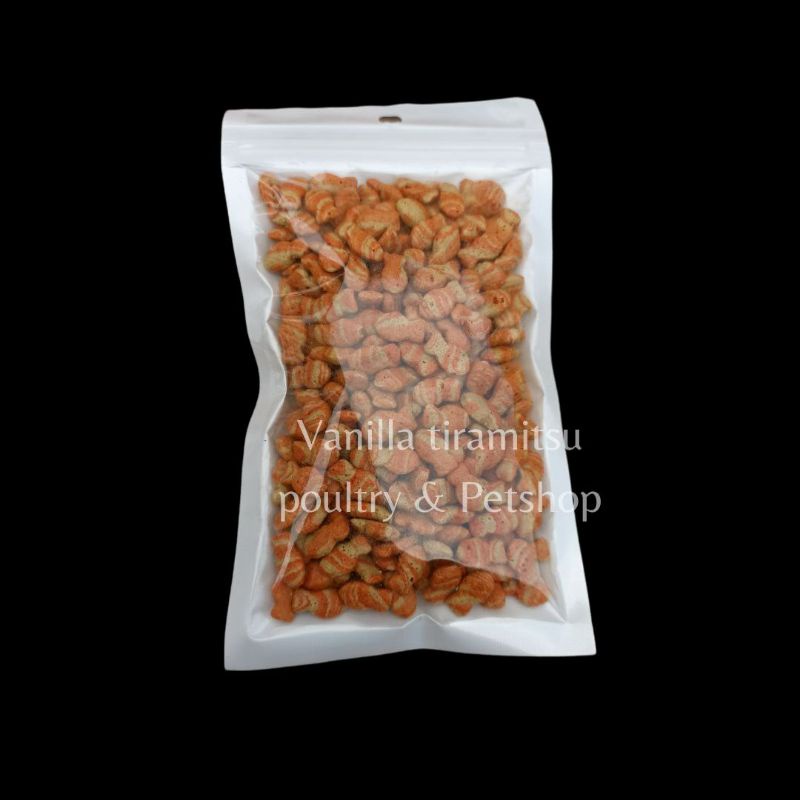 Snack Hamster Bentuk ikan lucu makanan landak mini