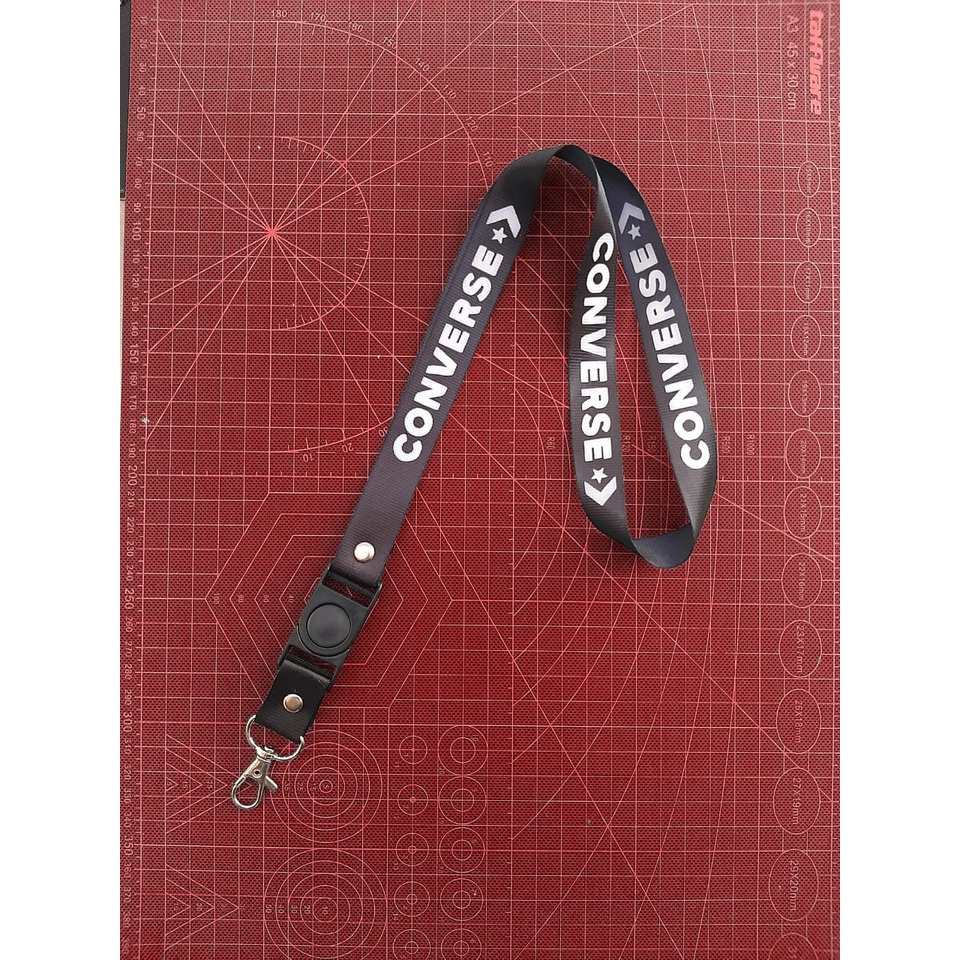

Tali Lanyard Convers / Gantungan ID Card / Tali Name Tag / HP / Tali Gantungan Convers / SABLON