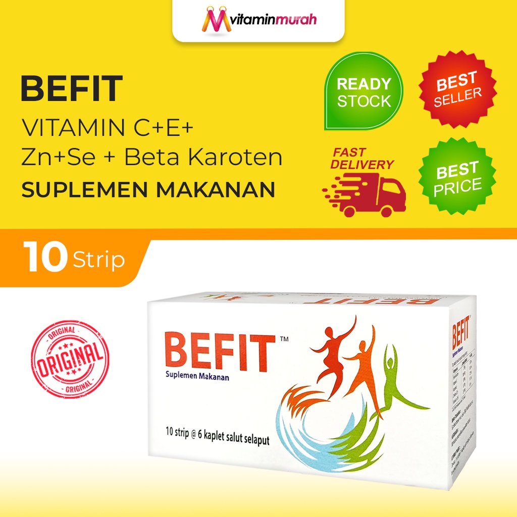 BEFIT SUPLEMEN MAKANAN 1 STRIP ISI 6 KAPLET