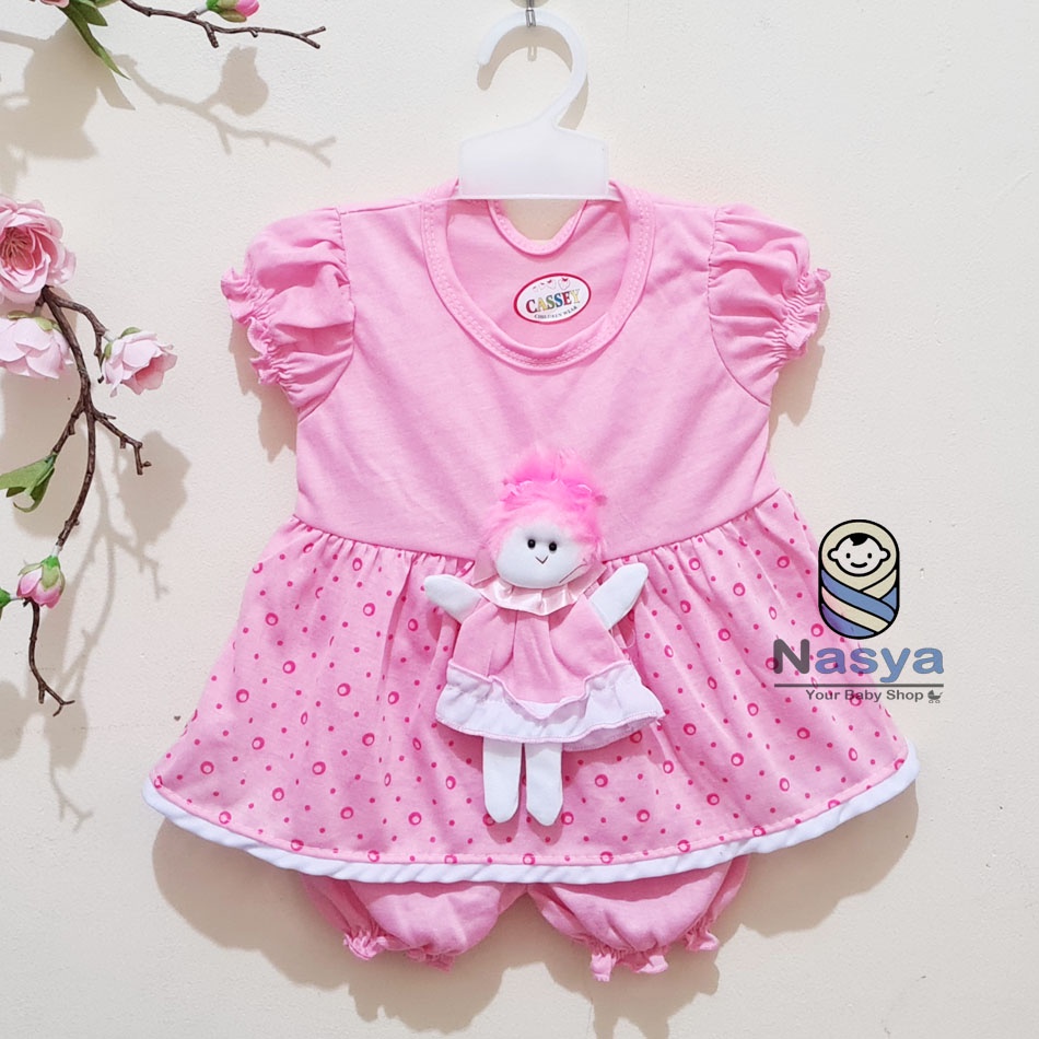 [N-073] Baju bayi perempuan boneka 3D / baju bayi lucu &amp; murah see see see