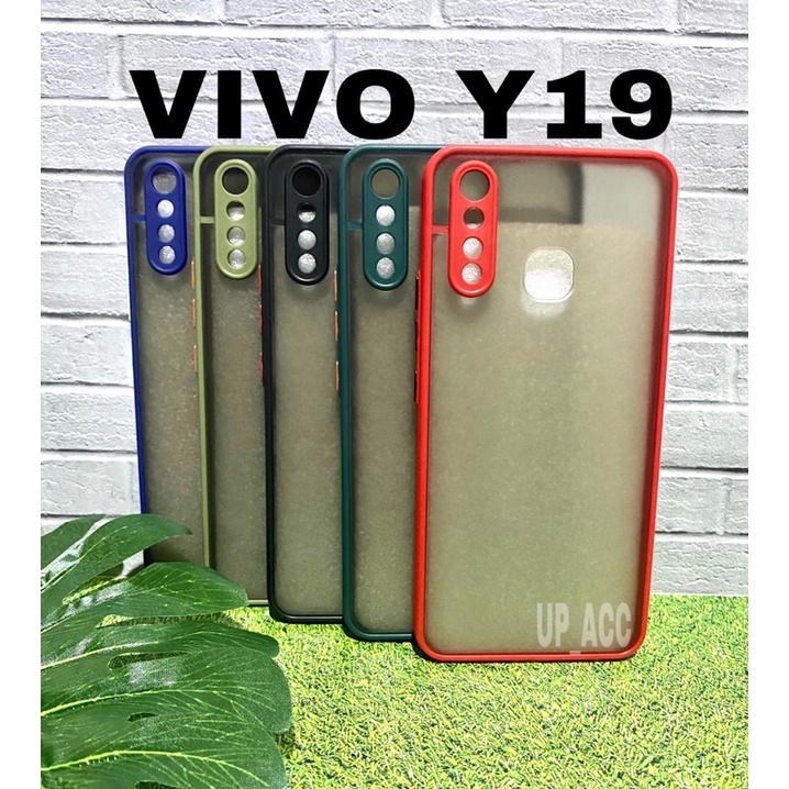 VIVO Y19 Case Bumper Candy Matte FUZE Dove PROTECTOR Hybrid My Choice