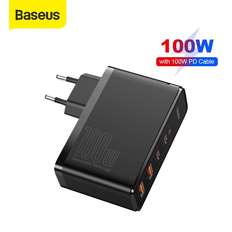 Baseus GaN2 Pro 100W EU 2C+2U Fast Charger Type C PD QC5.0