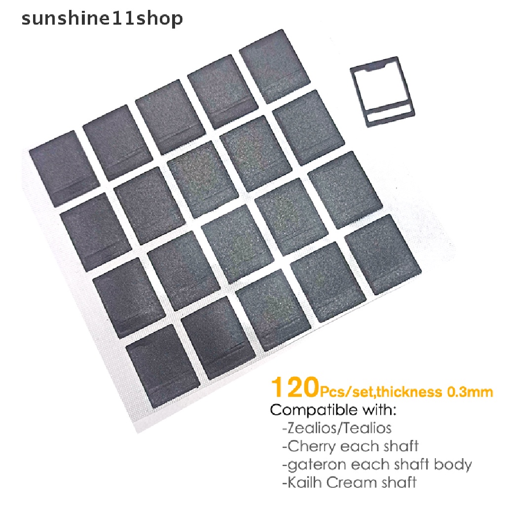 Sho 120Pcs / set Film Switch MX Warna Hitam Untuk Reparasi Keyboard Mekanik