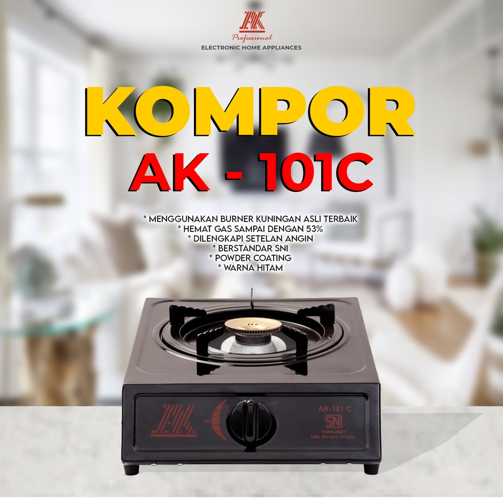 AK - Kompor Gas 1 Tungku LPG AK 101 C MURAH BANGET / GARANSI RESMI