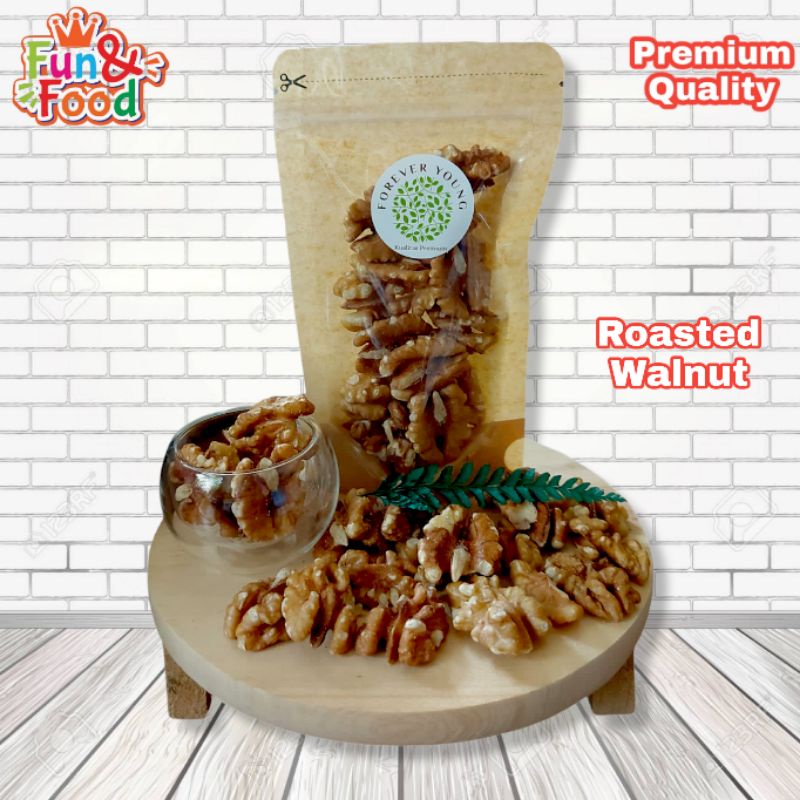 

Superfood Roasted Walnut Kacang Otak Kacang Walnut Oven Matang Kualitas Premium