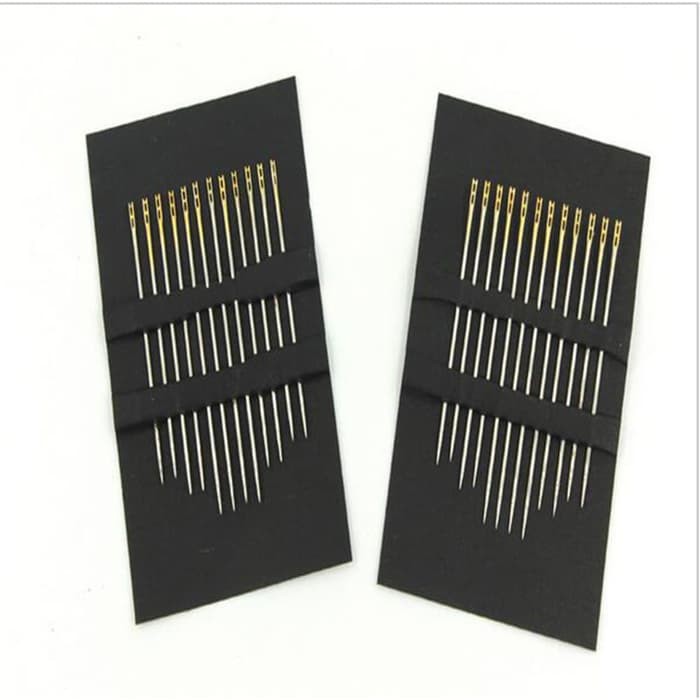 Stainless Steel Self Threading Needles (12pcs)