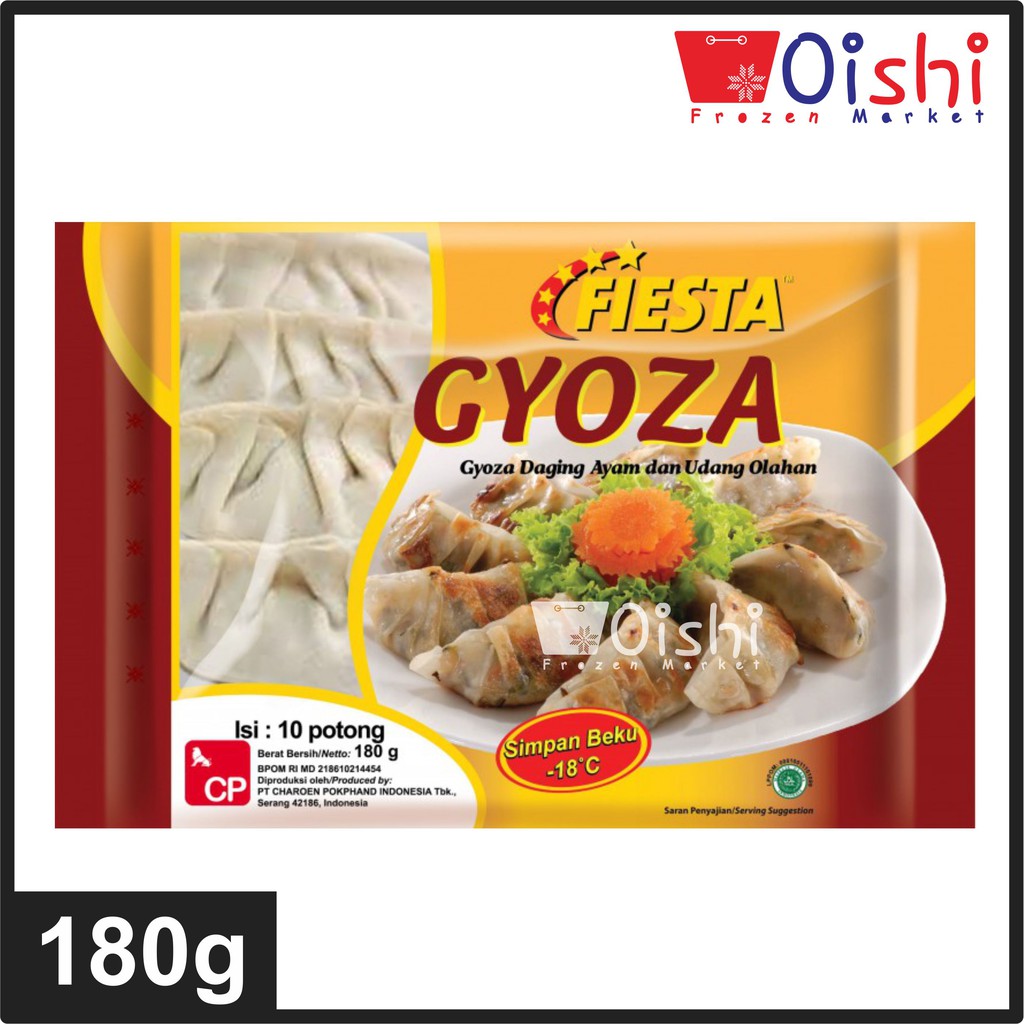 

Fiesta Gyoza (Daging Ayam, Udang Olahan) 180g