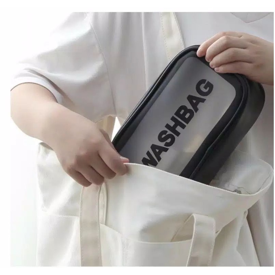 Tas Kosmetik WASHBAG, Tas Kosmetik Portable, Tas Peralatan Kamar Mandi, Pouch Kosmetik, Pouch Travel Organizer, Tas Serbaguna