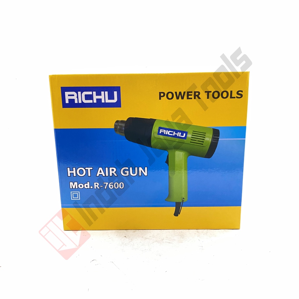 RICHU R-7600 Heat Gun 1500 Watt - Hot Air Gun Pistol Pemanas