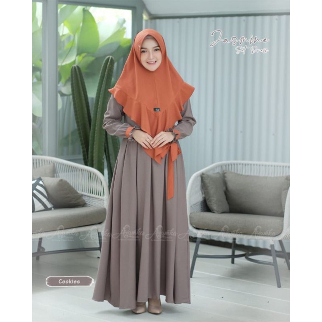 GAMIS SET PREMIUM JASMINE  SET BY AZAMKA
