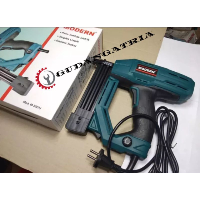 Mesin paku tembak listrik MODERN M-30F/U / Electric Gun Nailer Staples