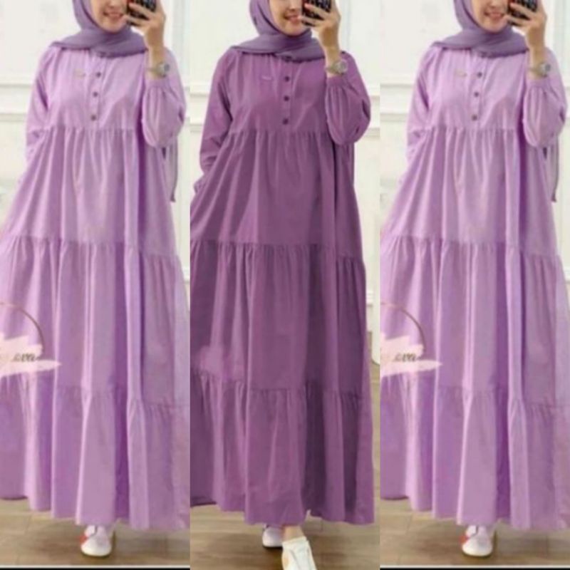 NEW GAMIS RAYON REMPEL SUSUN//BUSANA WANITA FASHION TERBARU