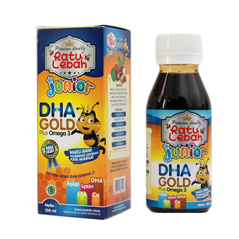 Madu Anak Ratu Lebah Junior DHA Gold - Madu Nutrisi Vitamin Anak