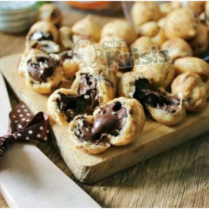 

✰MURAH LEBAY✰MAKANAN RINGAN / CEMILAN / SNACK / Soes Coklat Lumer 1/4kg