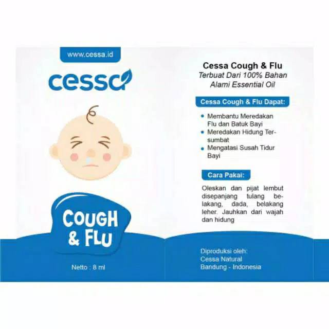 [KEMASAN BARU] Cessa Baby Natural Essential Oil , Obat Flu Batuk Bayi &amp; Anak , Obat Pusing Demam Herbal Alami bayi