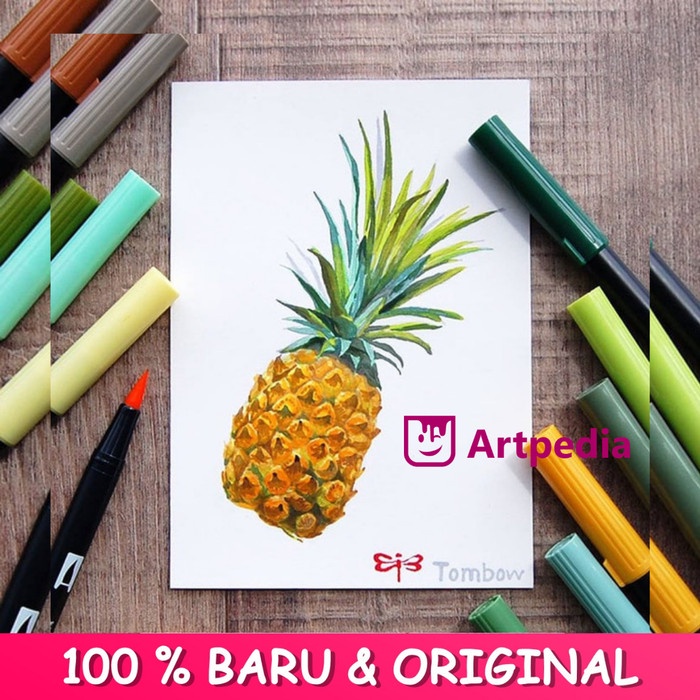 

kaligrafi-perlengkapan- tombow dual brush pen set with brush - secondary palette (pack of 10)