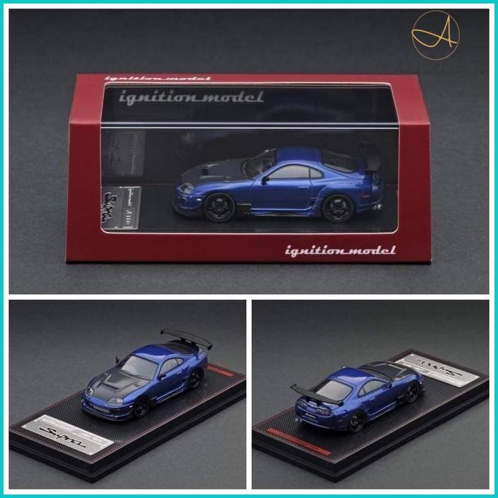Ac - Ignition Model 1:64 Toyota Supra (Jza80) Rz Blue Metallic
