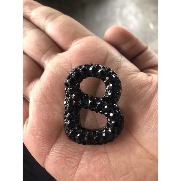 brooch buttonscarves new warna hitam