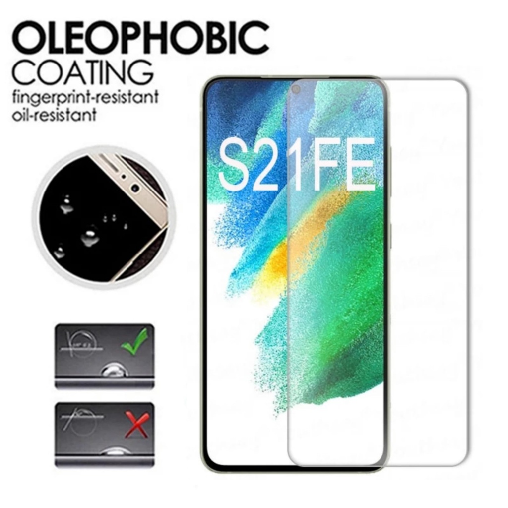 Tempered Glass SAMSUNG GALAXY S21 FE Anti Gores Layar Screen Protector Handphone Clear