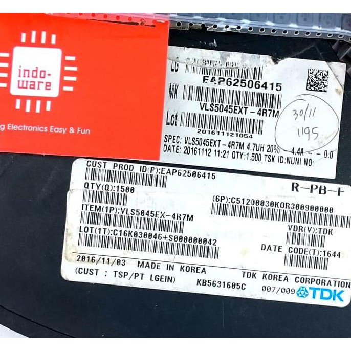 Spm6530T-4R7M  Fixed Inductors 4.7Uh  4,7Uh 4.7 Uh Smd Induktor Inwer4088 Segera Beli