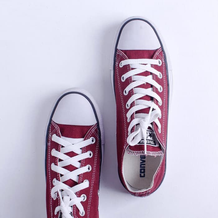 SNEAKERS KANVAS PREMIUM MAROON SEPATU CONVERSE ALL STAR CHUCK TAYLOR CT VIOLA SHOES