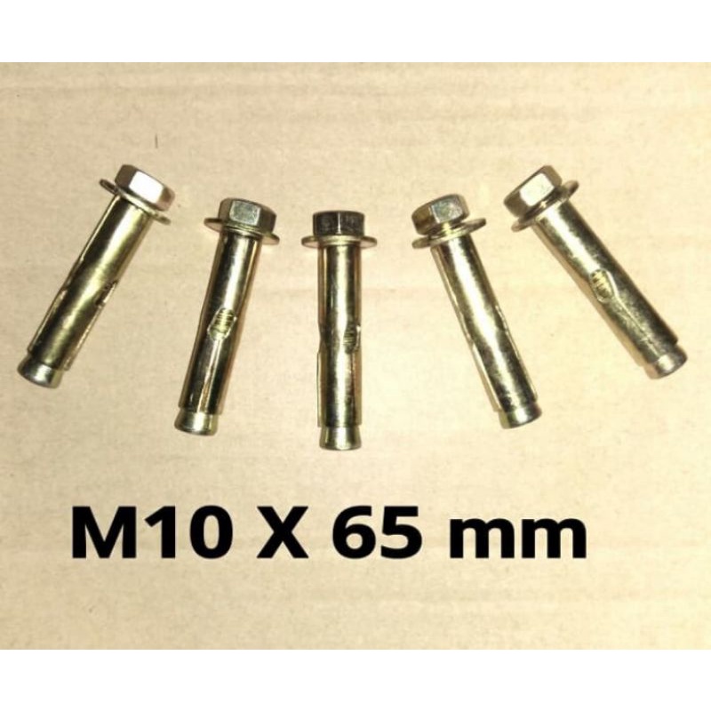 Dynabolt 10x65 mm / Dynabolt 10 x 6,5 cm / Dinabol / Baut tanam tembok