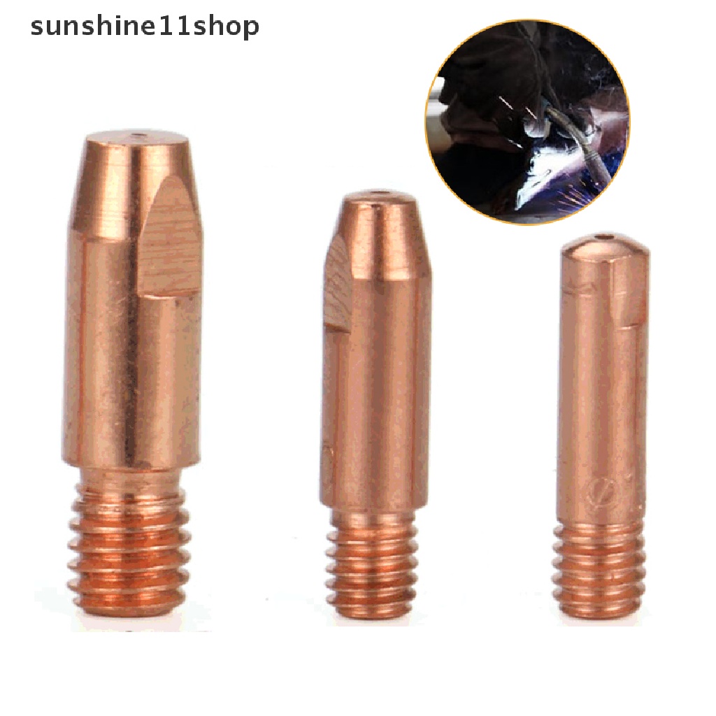 (SHO) 5pcs Konektor Holder Nozzle Gas MIG Las Ukuran 0.8 / 1 / 1.2mm