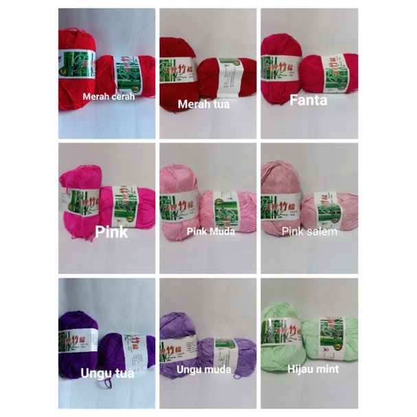 Benang rajut katun bambu