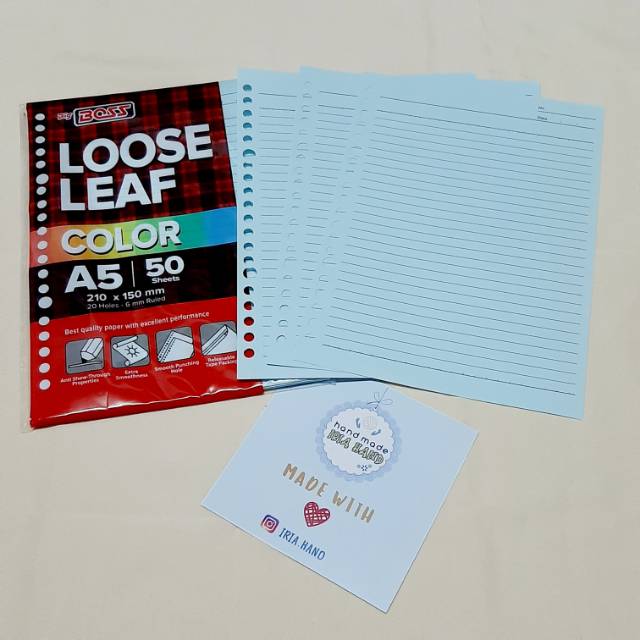 

Loose Leaf / Isi Binder A5 Color
