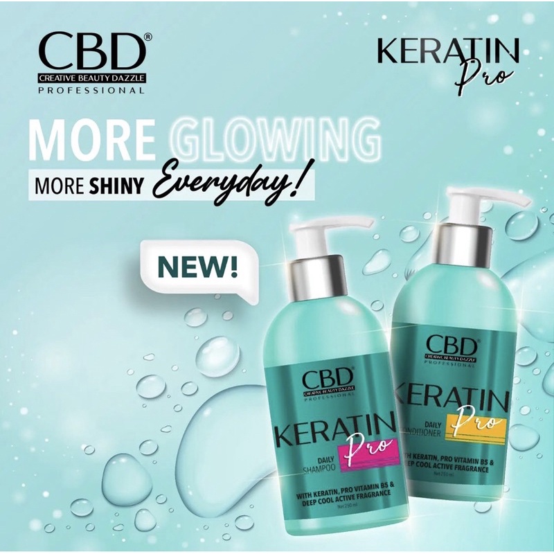 CBD Keratin Pro Hair Mask / Shampoo / Conditioner 250ml