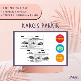 

Tiket Karcis Parkir Sepeda Motor / Mobil Plus Cacah Universal Non CUSTOM LOGO