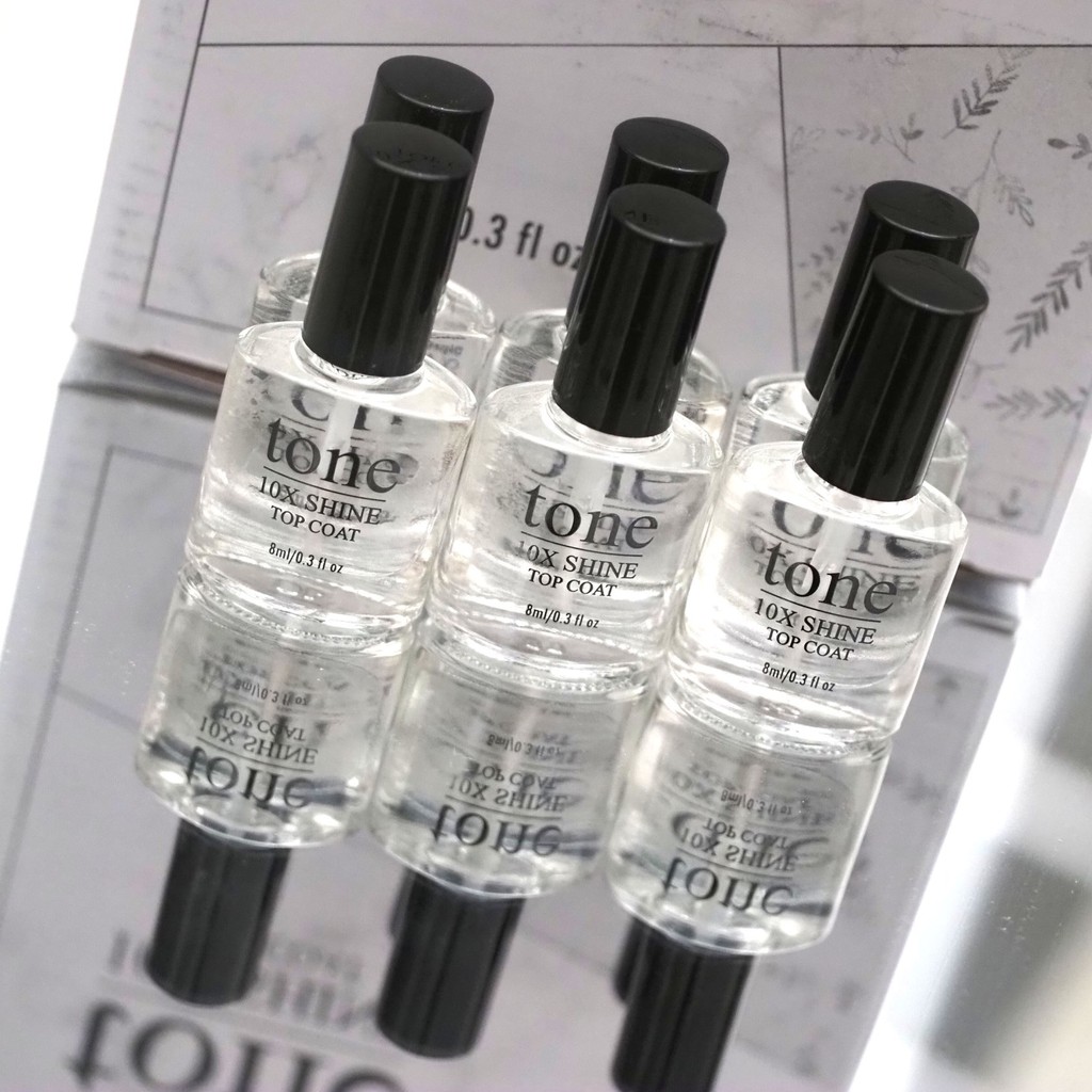 Kutek TONE Top Coat Dijual Per Box isi 24 Grosir BPOM Murah High Quality