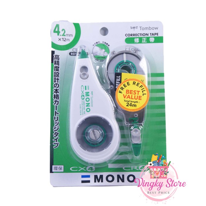 

Spesial Tipex Tombow Hijau Cx4Cr4 4.2Mm X 12M+12M Limited