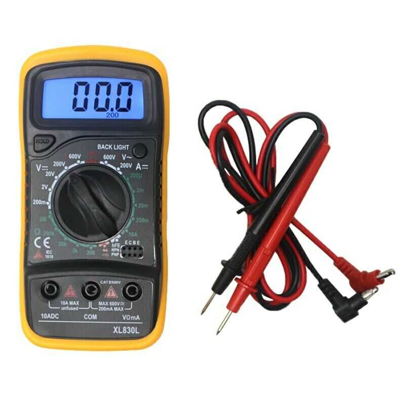 Mini Digital Multimeter AC/DC Voltage Tester / Digital Clamp Meter Tester / Alat Pengukur Kabel Tegangan Listrik AC DC / Tes Uji Isolasi Konsumsi Power / Alat Uji Arus Listrik / Alat Ukur Tegangan Listrik Dc Ac Aki Motor Mobil / Multitester Digital Murah