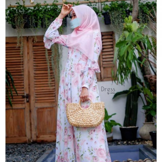 ESHAL Dress Soft Blue Size S Dressbyairin