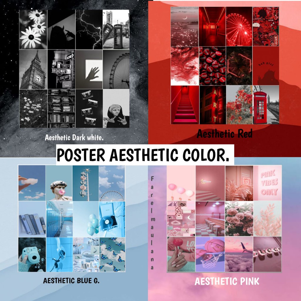 

[12 PCS] PAKET POSTER AESTHETIC A5