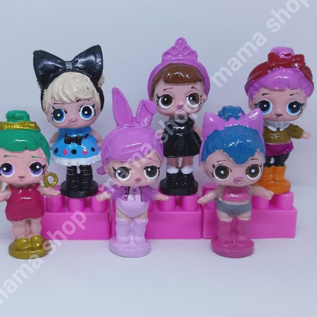 ❊ Topper Kue Figure LOL Patung Kue Hiasan Cake Ultah Anak Toper Cake ✦