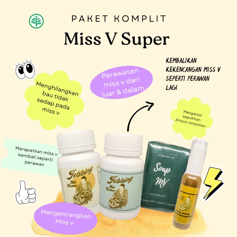 

Paket Komplit jamu MissV Super