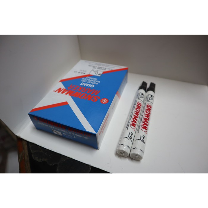 

Spidol Marker Snowman Permanen (Per Lusin) - Hitam