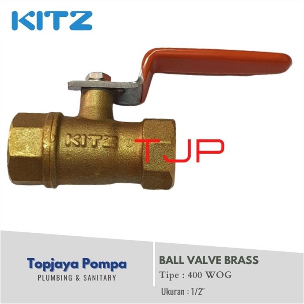 BALL VALVE BRASS KITZ 1/2&quot; 400 WOG Original