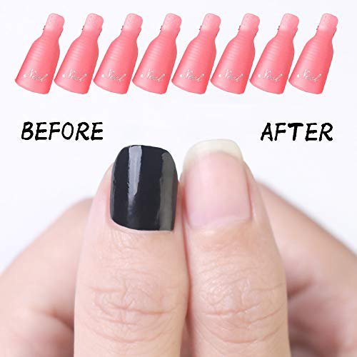 Plastic Soak Off Penghilang Kutek UV Gel Remover Wrap - Clip Cap