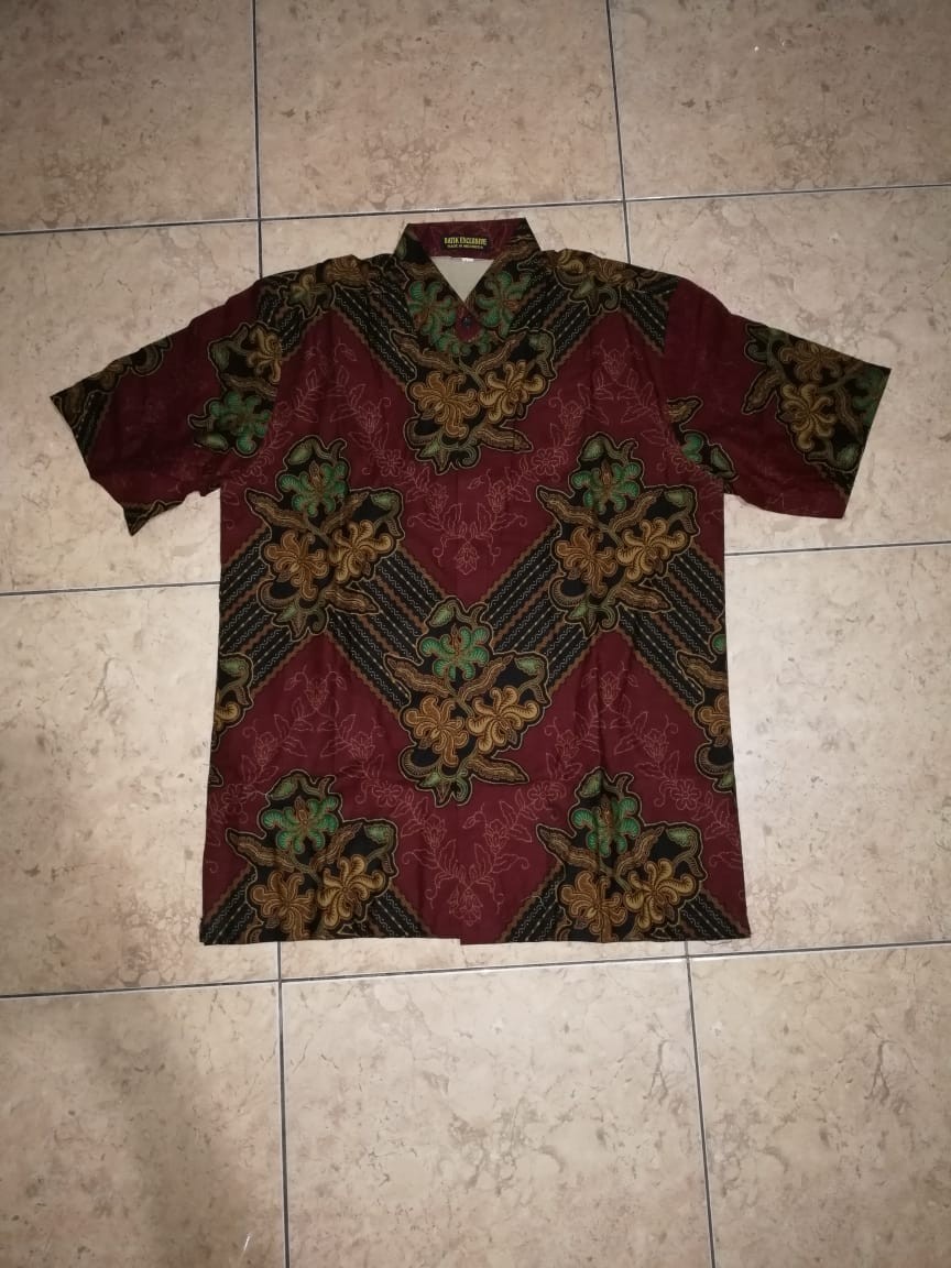 Kemeja Batik Prabu Bahan Katun Baturaden Reguler Fit B092