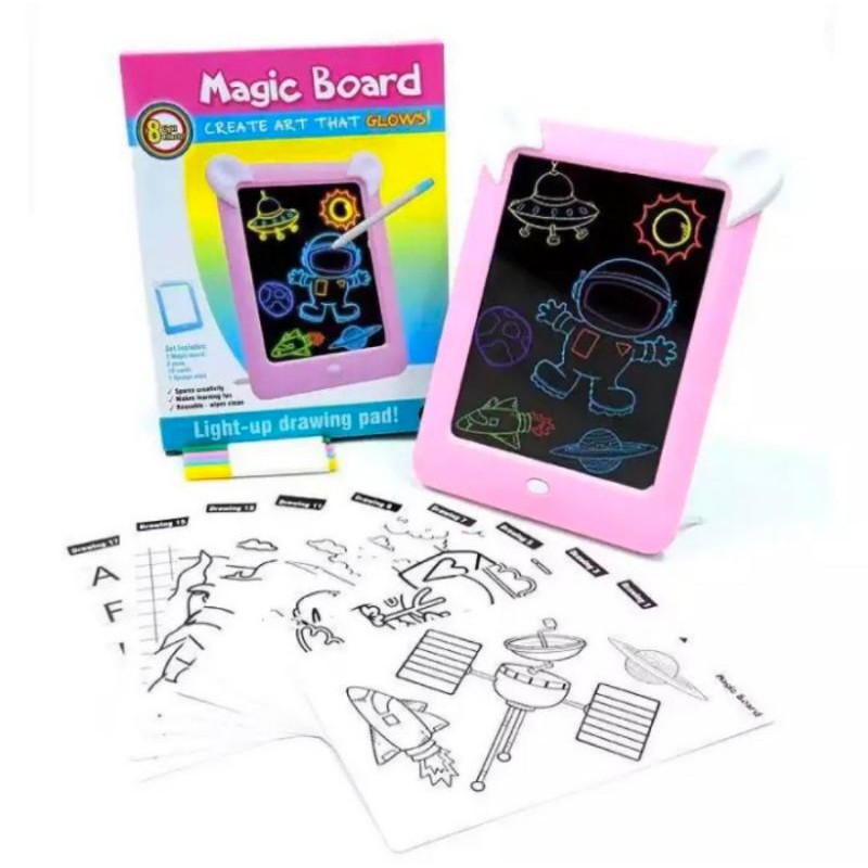 

Mainan Papan Tulis LED Magic Drawing Board Pad